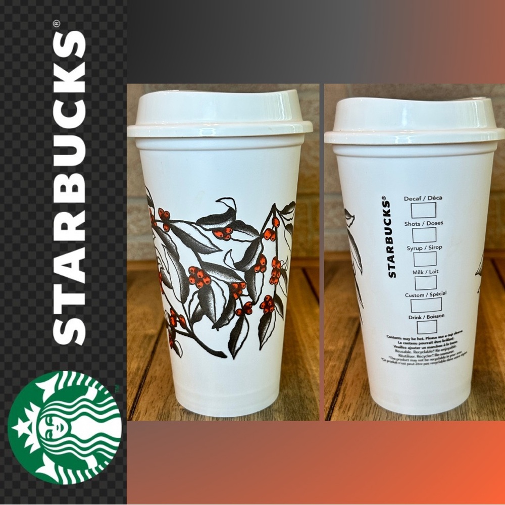 Starbucks 2019 Cherry Coffee Bean Tree Limited Edition Reusable Cup